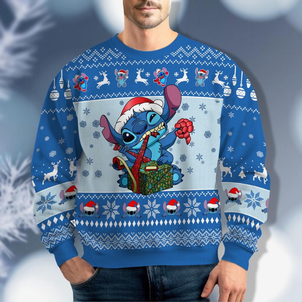 Stitch Christmas Sweater, Disney Christmas Sweater, Stitch Ugly Sweater, Family Christmas Sweater, Mickey Very Merry Christmas Shirts Teesummer