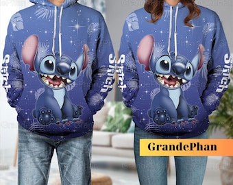 Stitch Ohana bedeutet Familie Hoodie, lustiges Stitch Sweatshirt, Lilo und Stitch, Stitch Cattle Hoodie, Disney Girl Hoodie, Geschenke für Sie