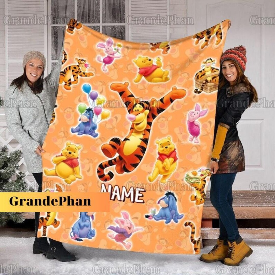 Winnie the Pooh Friends Blanket, Personalized Pooh Blanket, We Are