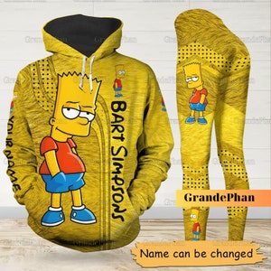 Bart Simpsons Hoodie, Simpsons Shirt, Simpsons 3D All Over Print Tee, Disney Women Leggings, Personalized T-Shirt, Animation Shirt