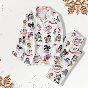 Christmas Disney Movie Pajama Set, Mickey Very Merry Christmas Shirt, Kids Disney Christmas Pajamas, Women Pajama Pants, Family Pj Set