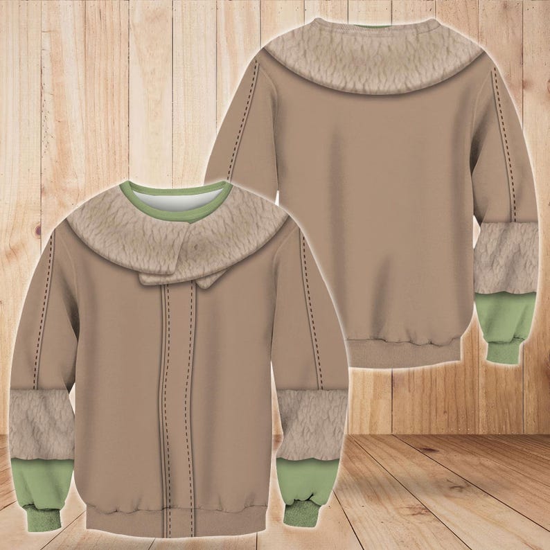 Baby Yoda Costume Cosplay Hoodie Jogger, Star Wars Cosplay Tshirt