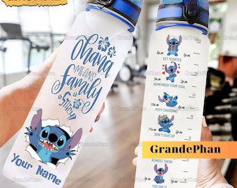 Disney Stitch-waterfles, Stitch 32Oz-waterfles, Stitch-drankfles, meisjesfles, Stitch motiverende fles