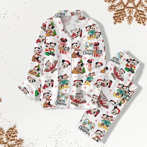 Christmas Mickey Minnie Pajama Set, Mickey Very Merry Christmas Pjs, Kids Disney Christmas Pajamas, Women Pajama Pants, Family Pj Set