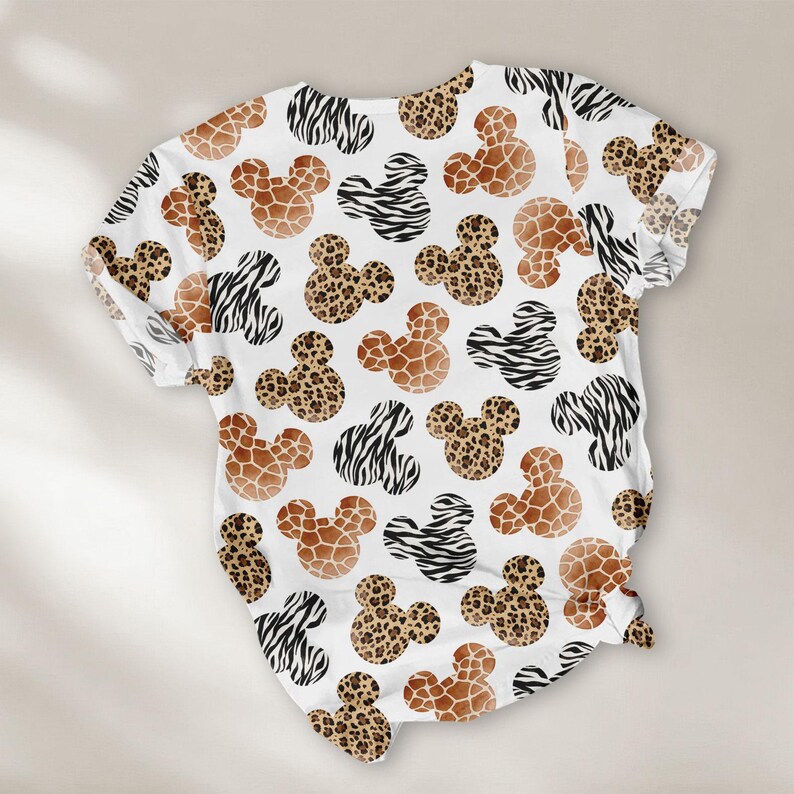 Mickey Print Shirt & Pants PJs, Disney Safari Matching Pajamas, Mickey Jungle Pyjama Set, Family Sleepwear, Gift for Mickey Fan