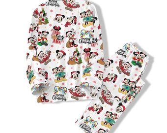 Mickey Mouse Disney Christmas Pj Pants Christmas Mickey Minnie