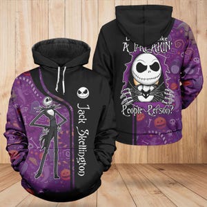 Jack Skellington 3D All Over Printed Hoodie, Halloween Skellington Tshirt, Halloween Party Sweatshirt, Trick Or Treat Shirt