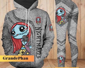 Sudadera con capucha de Sally de Pesadilla antes de Navidad, Sudadera con capucha de Jack Skellington, Camiseta Disney para mujer, Sudadera con capucha de Jack y Sally, Sudadera con capucha personalizada, Vacaciones en Disney