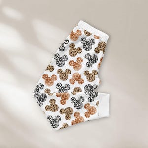 Mickey Print Shirt & Pants PJs, Disney Safari Matching Pajamas, Mickey Jungle Pyjama Set, Family Sleepwear, Gift for Mickey Fan