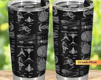 Space Ships Star Wars Tumbler, Star Wars This Is The Way Tumbler, Stainless Steel Tumbler, Star Wars 20 oz Tumbler