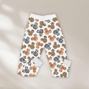 Mickey Print Shirt & Pants PJs, Disney Safari Matching Pajamas, Mickey Jungle Pyjama Set, Family Sleepwear, Gift for Mickey Fan