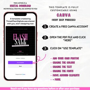 DIY Flash Sale Flyer Flash Sale Flyer For Business Lash Tech Boutique Entrepreneur Clothing Business Nail Tech Beauty Flyer Canva Flyer image 3