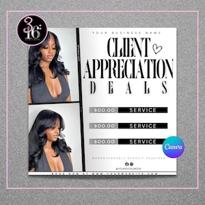Client Appreciation Deals Flyer: Editable Canva Template