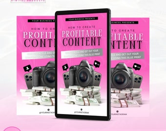 Modèle de couverture d'ebook| Guide de l'entrepreneur en création de contenu | Comment concevoir une couverture d'ebook numérique | Vendeur de perruques de cheveux Lash Tech Cosmetics Beauty Mua
