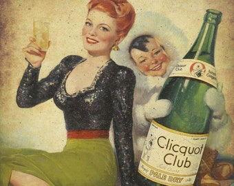 Clicquot Club Pale Dry Ginger Ale Eskimo Woman Sits Earth 16" Heavy Duty USA Made Metal General Store Advertising Sign