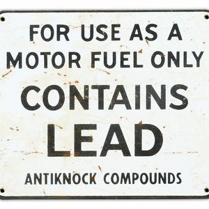 For Use As A Motor Fuel Only 18&quot; Heavy Duty USA Made Metal Gas Station Adv Sign