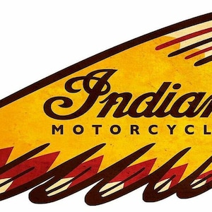 Indian Motorcycle Chief Head Logo 24&quot; Heavy Duty USA Made Metal Adv Sign - Right