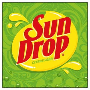 Sundrop Citrus Soda Pop Modern Logo 12" Heavy Duty USA Made Metal Advertising Sign