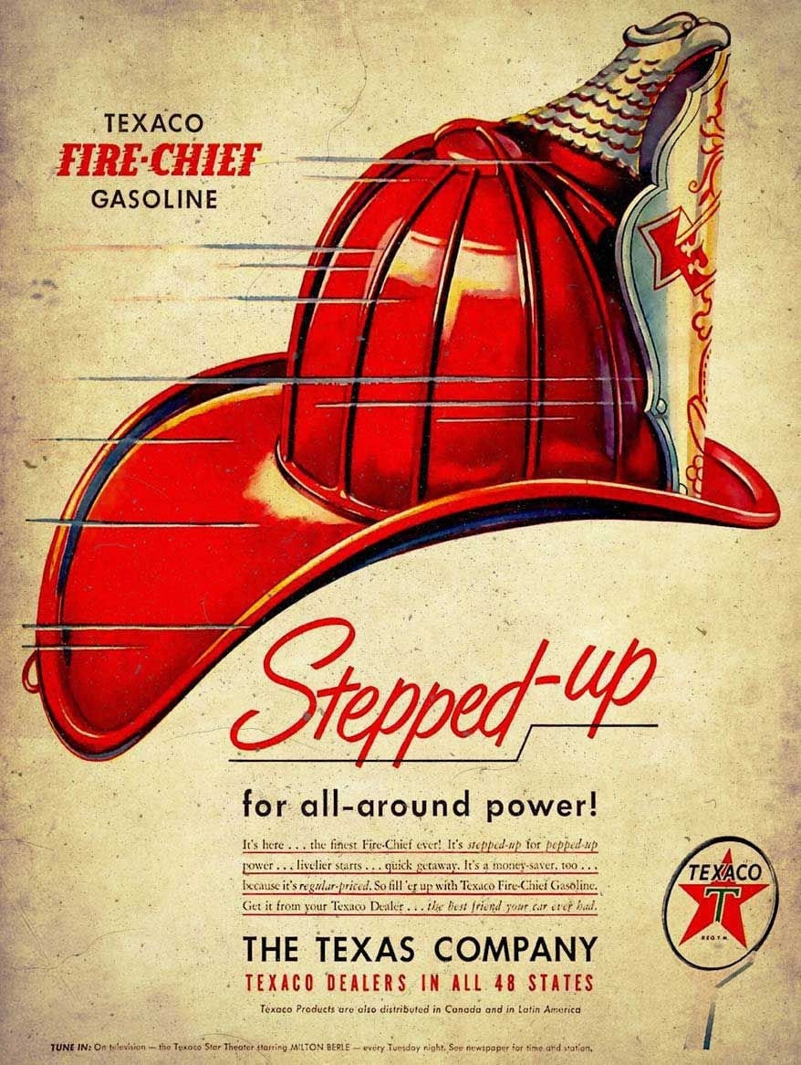 Texaco Fire Chief Sign - Etsy