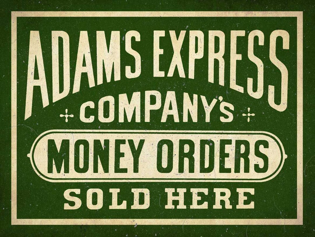 Adams Express Co Money Orders for Sale Here 16 Heavy Etsy