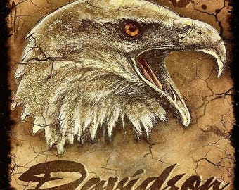 Harley Davidson Aztec Cal/eagle Sign - Etsy