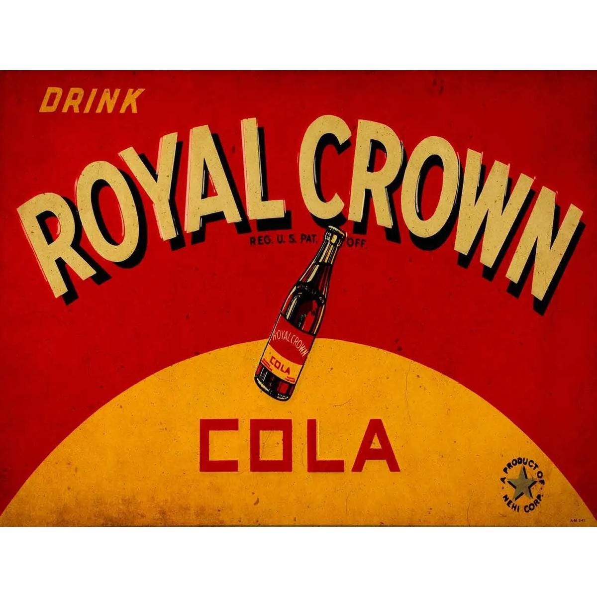 Antique Royal Crown Cola Sign - Etsy