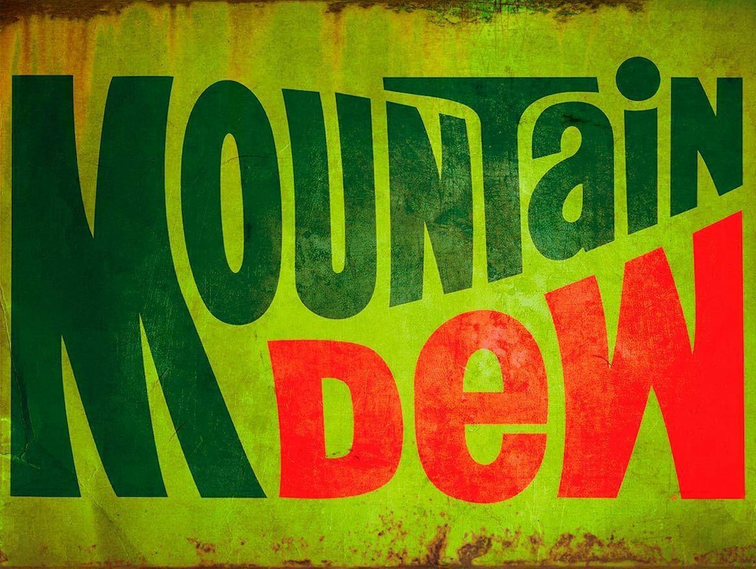 Insegna In Lamiera Vintage Mountain Dew 20x30 Cm - Cartello Pubblicitario Retrò In Metallo Per Bar E Camerette - 3