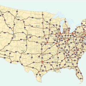 United States Interstate Transportation System 16&quot; Heavy Duty USA Made Metal Sign