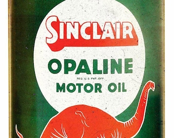 Sinclair Opaline Motor Oil Red Dino 23