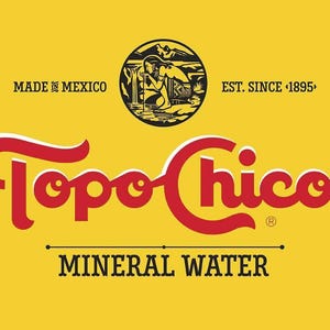 Letrero publicitario de metal resistente de 16" fabricado en EE. UU. con la inscripción "Topo Chico Since 1895 Mexico Mineral Water"