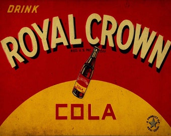 Royal Crown Cola Nehi Corp RC Cola 16&quot; Heavy Duty USA Made Metal General Store Advertising Sign
