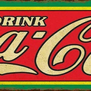 Drink Coca Cola 20&quot; Heavy Duty USA Made Metal Soda Pop Coke Advertising Sign