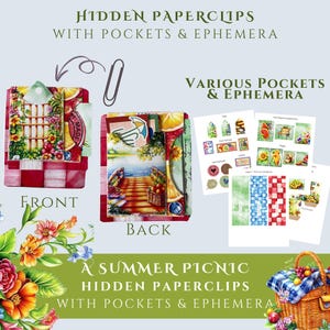 Hidden Paperclips Kit | 3 Designs | Digital Printable Pockets, Ephemera | Junk Journal Planner Accessory | Instant Download | Scrapbooking