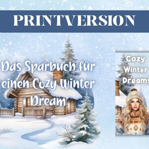 SPARBUCH | inkl. Rubbelfeldern | Cozy Winter Dreams| Umschlagmethode | A6 Binder | Winter