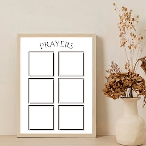 Make Your Own Prayer Wall, Prayer Board for Your War Room, Christian Prayer Sign, Prayer Digital Download Printable, Christian Vision Board