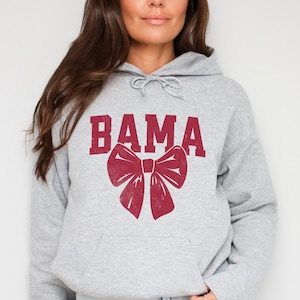 Bama Hoodie Alabama Sweatshirt Alabama Football Game Day Outfit Bama Mom Shirt Tailgate Outfit College Merch Bama Sweatshirt Alabama Shirts