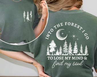 Comfort Colors® Wanderer Shirt Pine Tree Shirt Granola Girl Clothes Naturecore Shirt Mountains Shirt Hiking T Shirt Forest Shirt Camping Tee