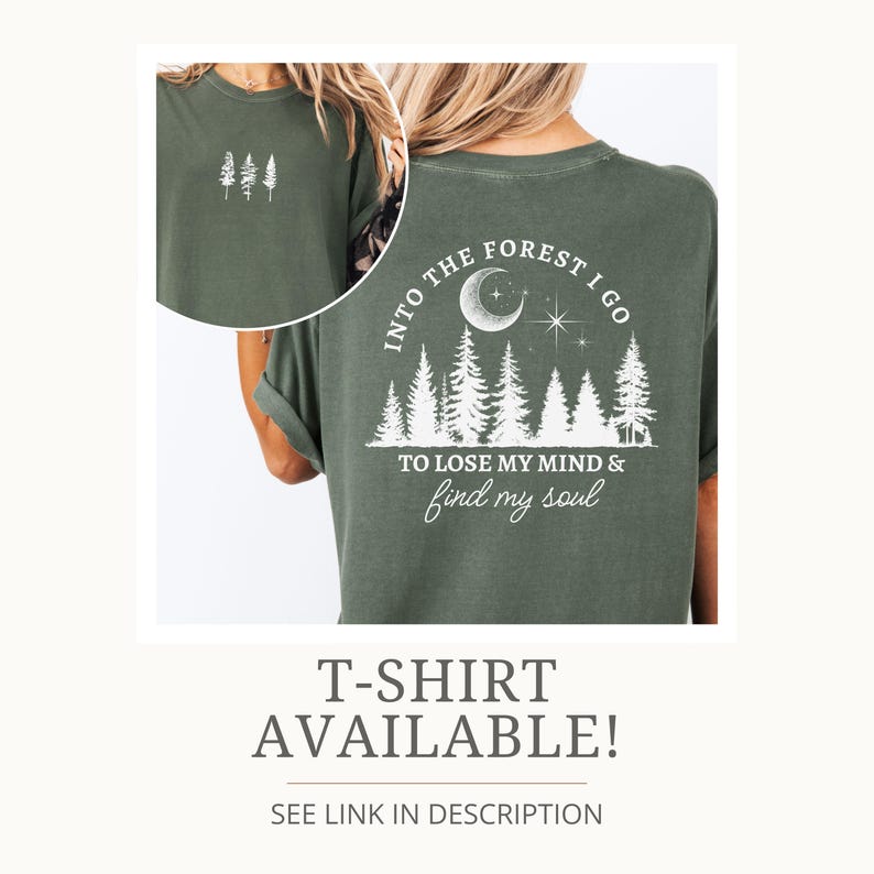 Forest Hoodie Nature Inspired Gift Granola Girl Shirt Mountain Sweatshirt Camping Sweatshirt Gift for Hiker Outdoor Hoodies Woods Sweatshirt image 10