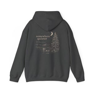 Outdoor Hoodie Forest Lover Gift Camping Shirt Naturecore Shirt Granola Girl Clothes Hiking Apparel Mountain Sweatshirt Outdoorsy Girl Gifts Dark Heather