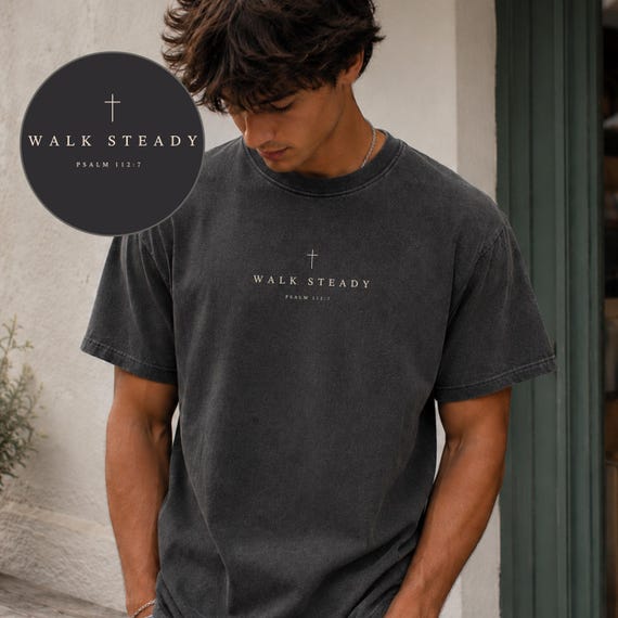 Comfort Colors® Christian Mens Shirt Bible Verse Shirt For Men Christian Dad Shirt Faith Based T Shirt Christian Husband Gift Religious Man
