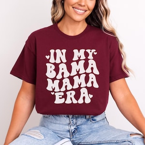 Camiseta de mamá de Alabama, regalo para mamá de Alabama, camiseta de mamá estudiante de Alabama, camiseta de mamá universitaria, regalo para mamá de Alabama, camiseta del Día de la Madre de Alabama
