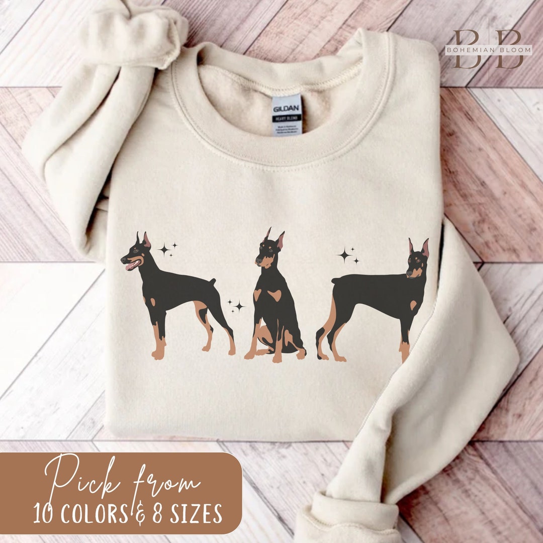 Doberman Dog Sweatshirt, Dobie Dog Mom Sweater, Dobie Mom Shirt