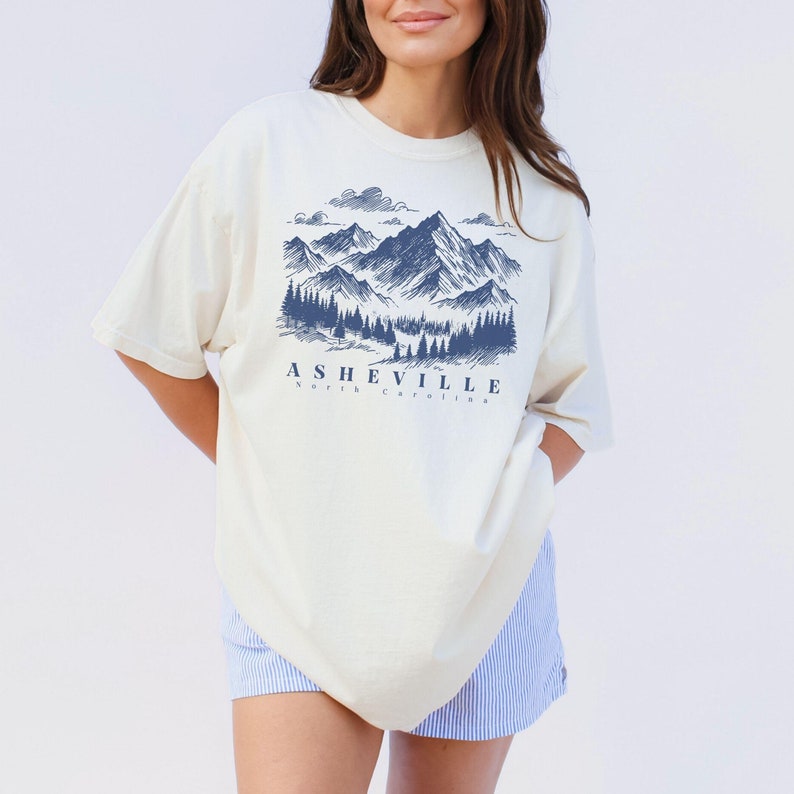 Comfort Colors® Blue Ridge Mountains Asheville Blue Ridge Shirt