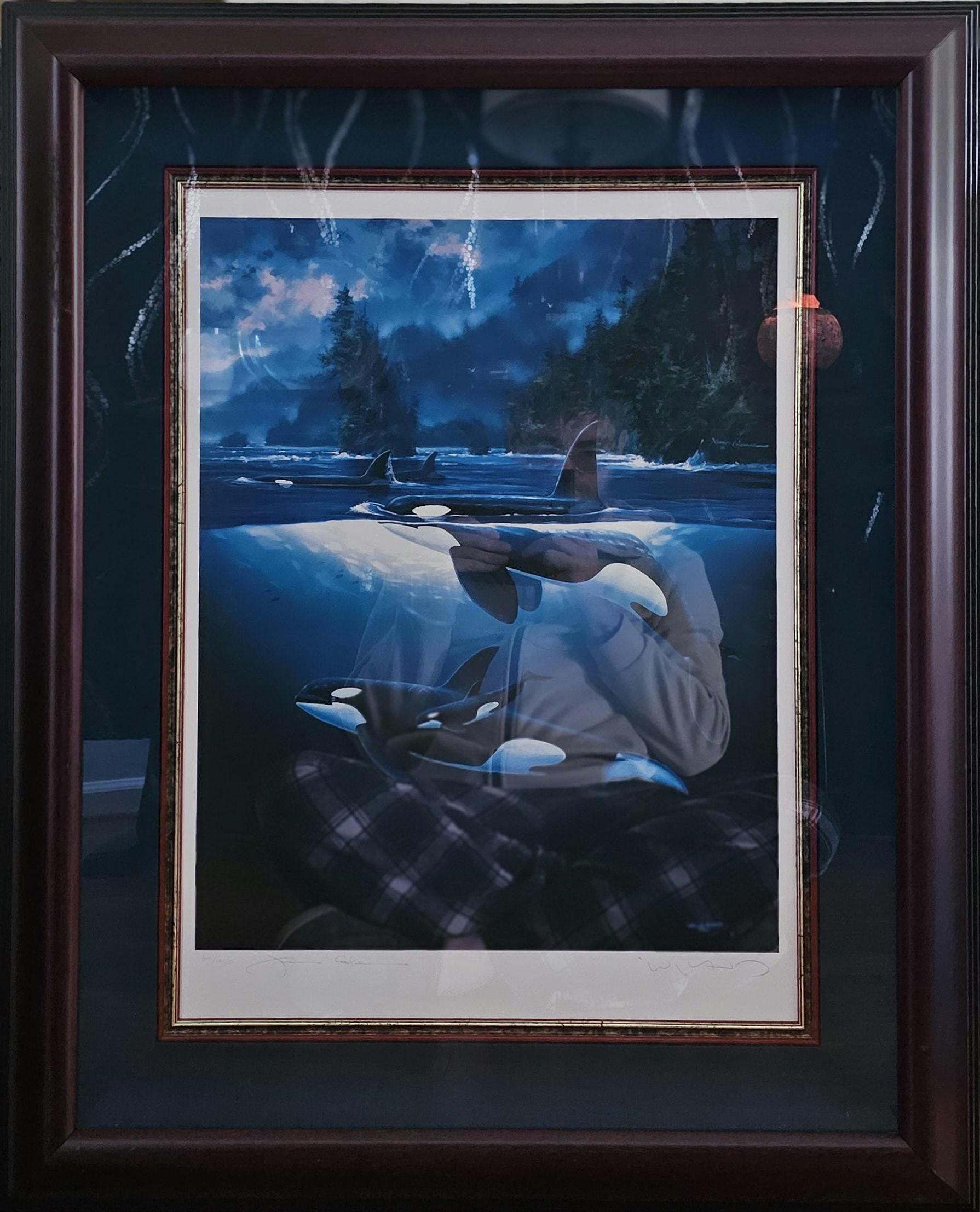 Limited edition Signed Wyland Lithograph "Northern Waters" Painting 34/950