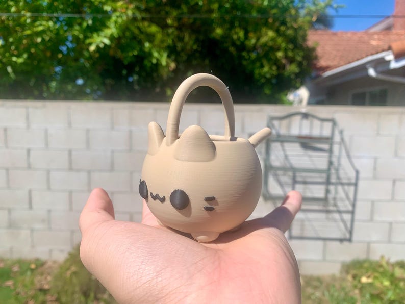 Mini Cat Watering Can | 3D Printed PLA+ Plant Tool Coffee Cat