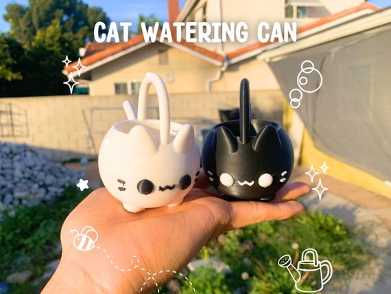 Mini Cat Watering Can | 3D Printed PLA+ Plant Tool