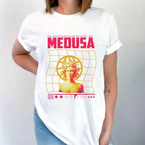 Medusa Shirt, Abstract Medusa Sweaters, Aesthetic Shirt, Greek Mythology Shirt, 3D Medusa Face Design, Birthday Gift Shirt, Best Gift Shirt
