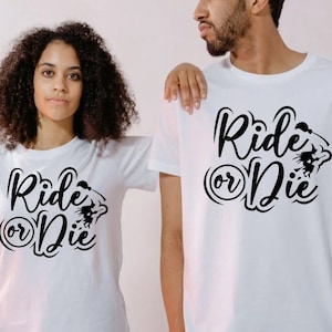 Ride or Die Halloween T-shirt, Halloween Sweatshirt, Cute Family Shirt, Funny Witches Party Tee, Halloween Gift