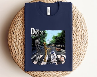 Star Wars T-shirt, Droids Abbey Road, Cute Starwars Characters, StarWars Family, Star Wars Funny