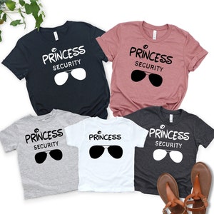 Disney Princess Security T-shirts, Disney Princess Shirt, Disneyland Family Shirts, Minnie Tee, New Dad T-shirt, Princess Security